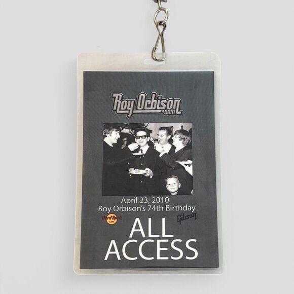 Roy Orbison Rare 74th Birthday All Access Pass Gibson Guitars Pretty Woman - Picture 2 of 2